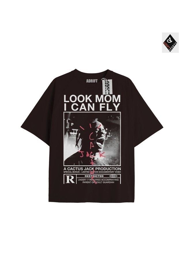 Travis Scott Black Oversize Unisex T-shirt - Relaxed Fit