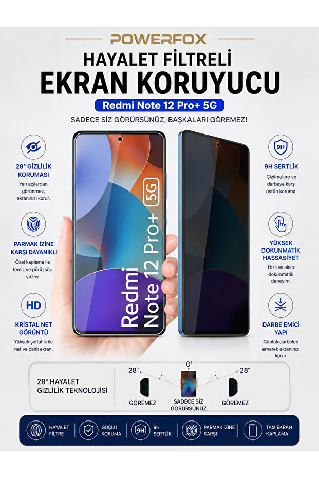 واقي شاشة Redmi Note 12 Pro 4G/ 5G متوافق مع HD Ghost مع سهل الالتصاق ومضاد للكهرباء الساكنة