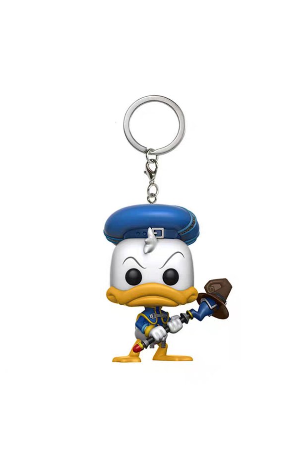 Bandai DONALD Pocket Keychain Mickey Mouse Scrooge Mcduck Mickey Minnie Vinyl Figure Dolls Model Toy