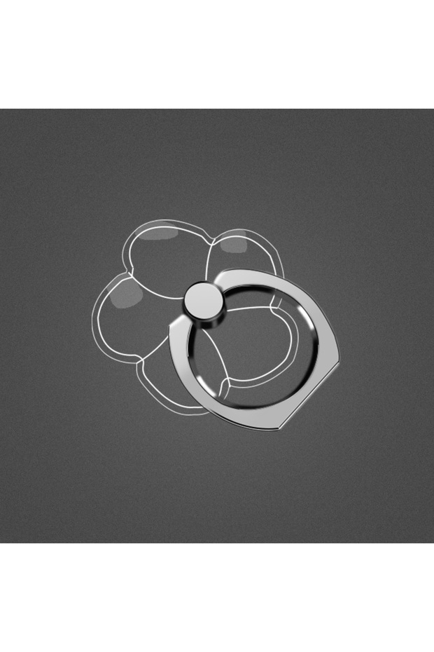 Flower-2 Finger Ring Mobile Phone Smartphone Stand Holder for iPhone X Cell Smart Transparent Phon.