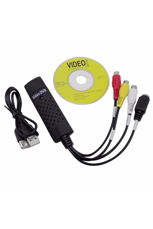 حزمة محول USB 2.0 VHS إلى DVD لتحويل الفيديو التناظري إلى تنسيق رقمي، صوت وفيديو DVD VHS Rec