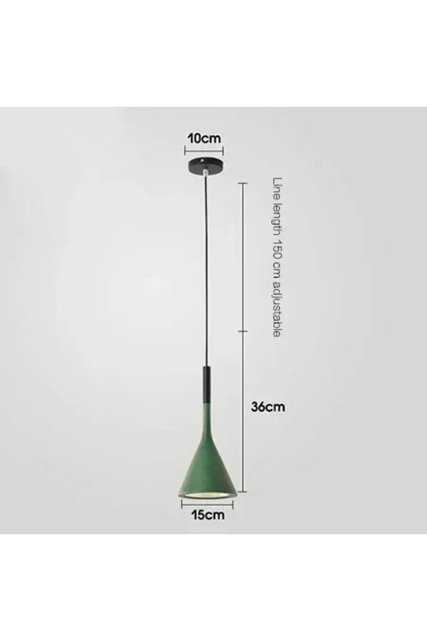 green Modern LED Pendant Light in Black and White E27 Bedroom Table Dining Room Hanging Light Lampsh