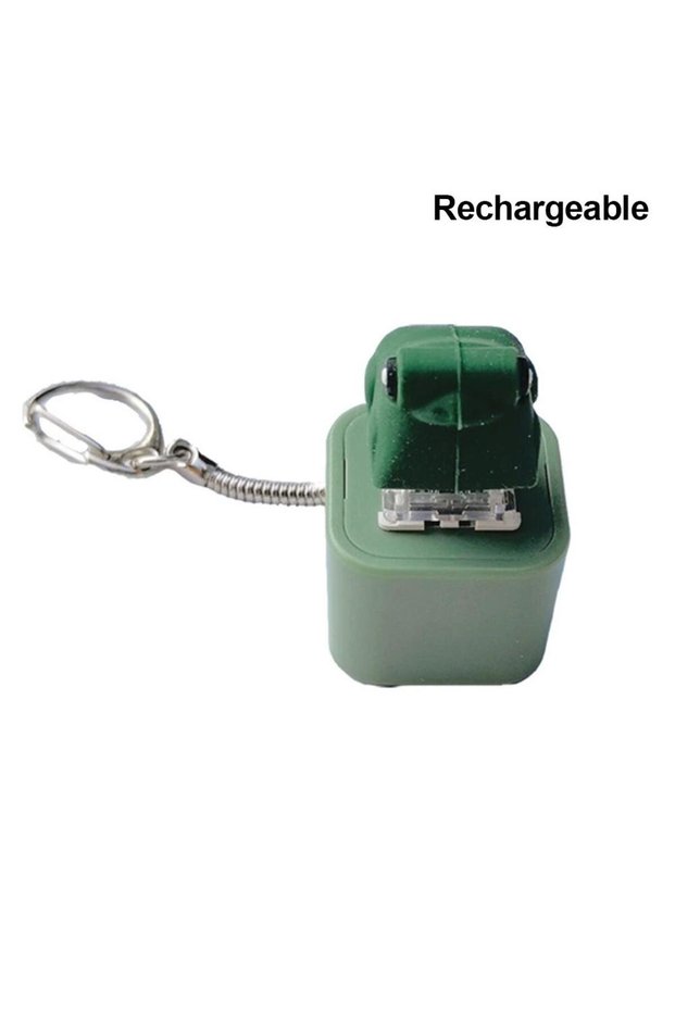A Clicking Fidget Toy Frog Croaking Toy Fun Rechargeable Keychain with Lights Adult Sound Single Bu.