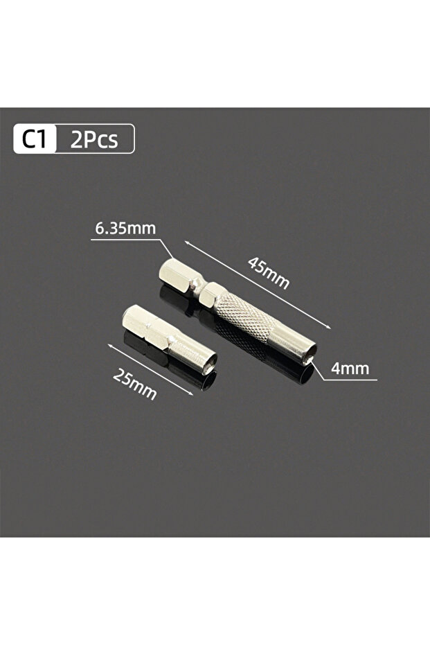 C1 2Pcs 4mm Adapter Slotted Phillips Precision Bits Set Screwdriver Repair Mobile Computer Bit Adapt