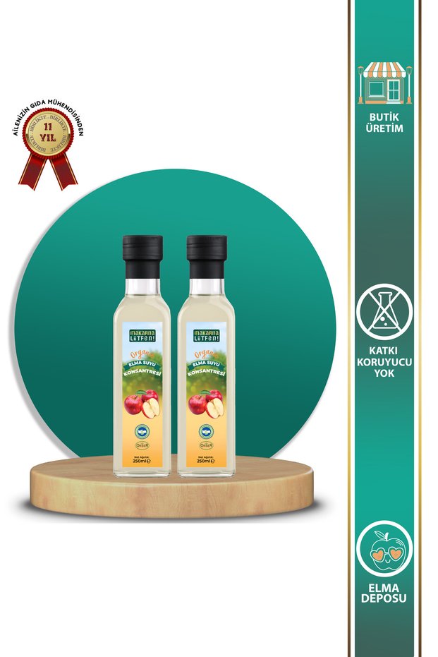 Advantageous 2 Pack Organic Apple Juice Concentrate (2X 250 ml)