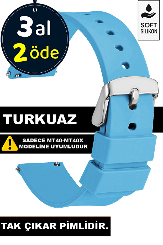 Movetime Mt40-Mt40X Watch Compatible Silicone Watch Band Strap Mt40
