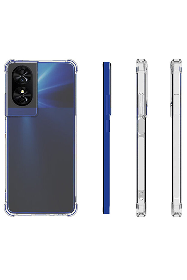 Silicon TCL 40 Nxtpaper 4G Transparent TCL 50 SE 4G Case Air Cushion Shockproof Clear Airbag Silicon