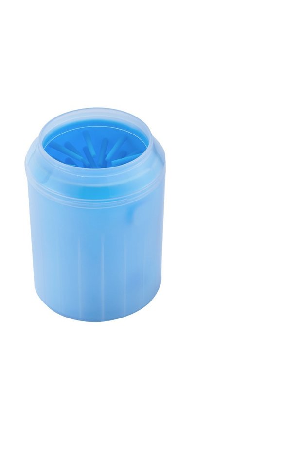 L Blue Dog Paw Cleaner Cup Soft Silicone Combs Portable Outdoor Pet Foot Washer Paw Clean Brush Quic
