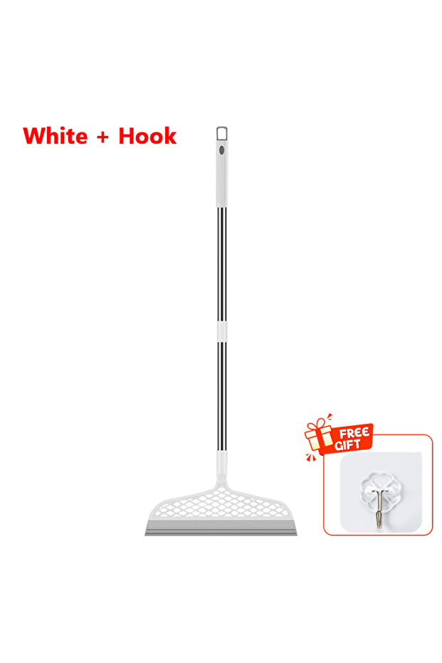 White - Hook Silicone Scraper Broom Magic Wiper High Place Glass Wiper Floor Mop Household Splicing