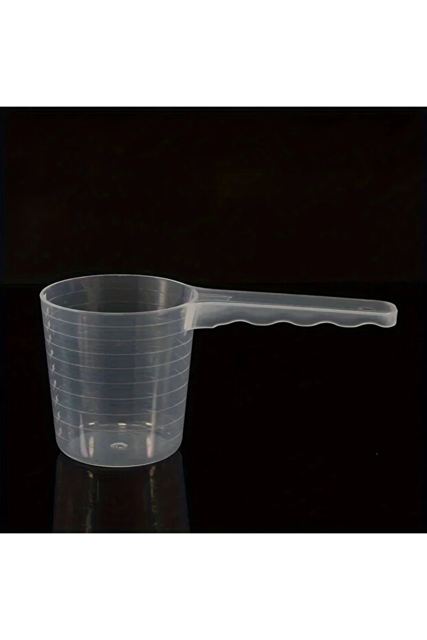 Clear 100ml 1pc Transparent Pet Measuring Spoon With Scale Plastic Dog Cat Feeding Shovel Pet Tablew