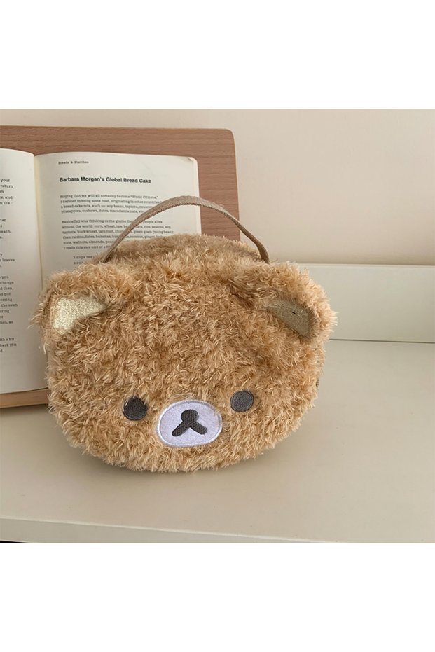 1pcs Plushes Makeup Bear Cosmetic Bag Women Jewelry Storage Pouch Girl Organizer Handbags Gift Hot S