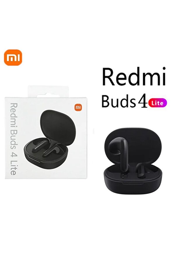 black Redmi Buds 4 Lite Earphone TWS Bluetooth 5.3 Headphones Earphones IP54 Buds 20H Play Time Wire