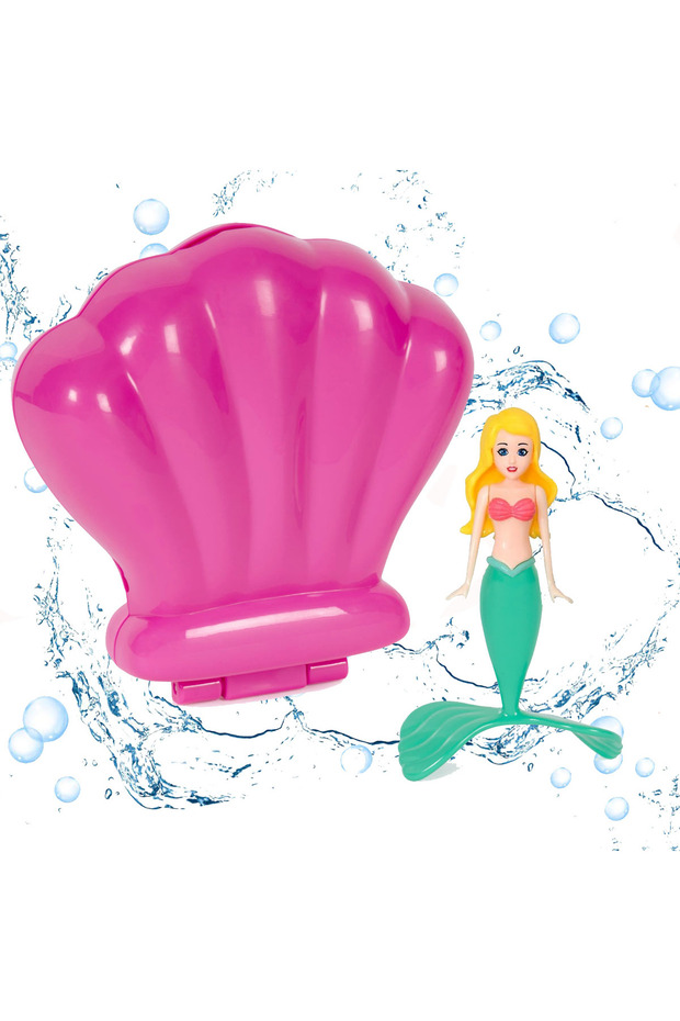 pink shell Mermaid Dive Toys Transparent Shell Bath Toys Colorful Mermaid Pool Toys Swimming Pool Ga