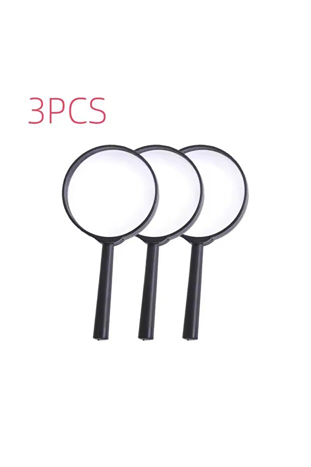 3X 60mm 3pcs 1/3/5/10 Pcs Handheld Reading Magnifying Glass for Elderly and Children, Magnifying Gla