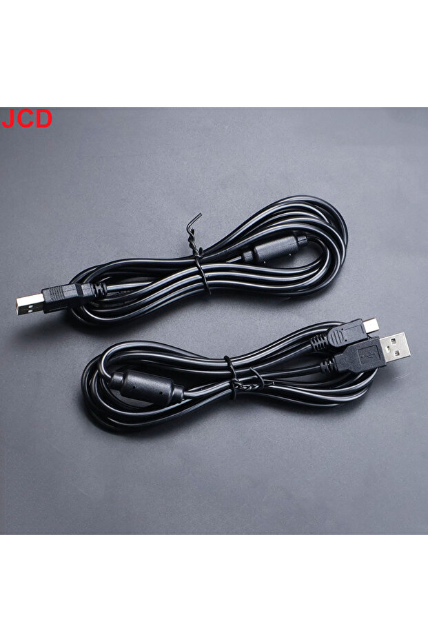 قطعتان من كابل شحن USB لوحدة تحكم PS3، سلك شحن لوحدة تحكم الألعاب اللاسلكية PS3