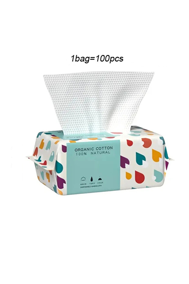 1bag 1 Bag Thickened Disposable Face Towel 100Cotton Soft Fabric Travel Cleansing Dry Wet Makeup Rem
