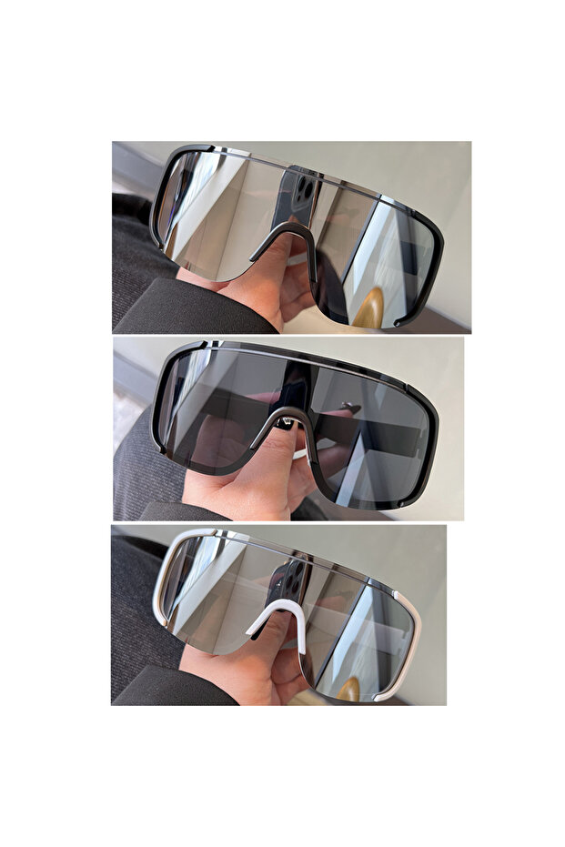 MULTI set-129 New Y2K Style Cycling Sunglasses Windproof Glasses for Men Women Retro-Reflective Shee