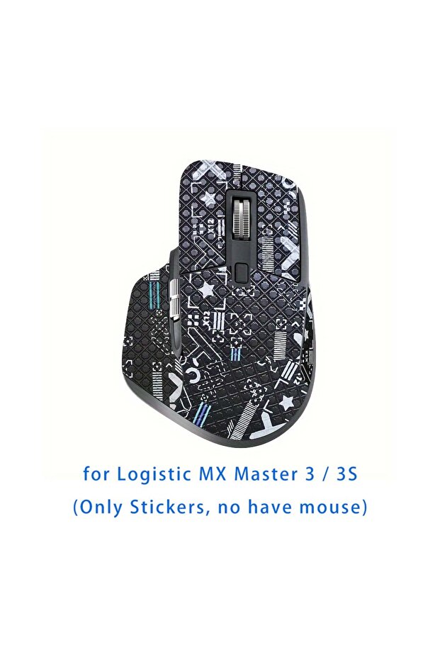 Master 3 3S FBlack DIY Mouse Lizard Skin Mouse Skates Stickers Anti-slip Tape for Logitech MX Master