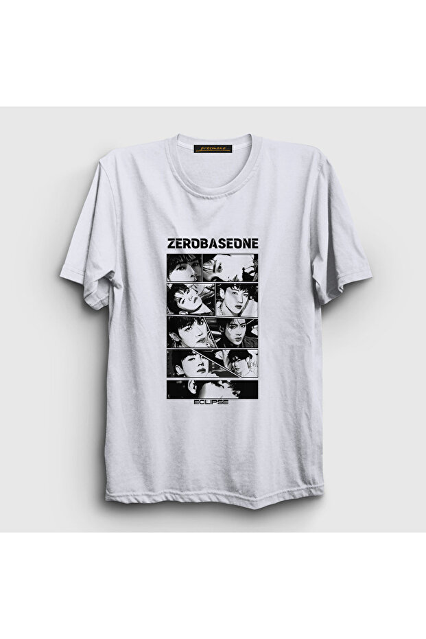 تي شيرت أبيض للجنسين من Eclipse K Pop Zerobaseone 602731tt