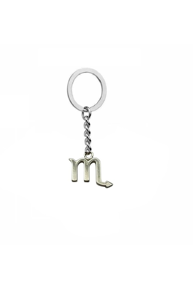 Scorpio Zodiac Symbol Keychain – Zinc Plated, Unisex Astrological Design