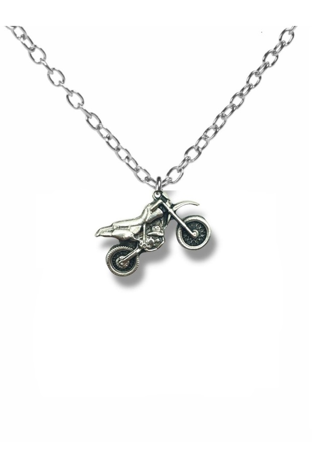 Throttle Spirit – Unisex Necklace with Motorcycle Figure (60 cm Chain)