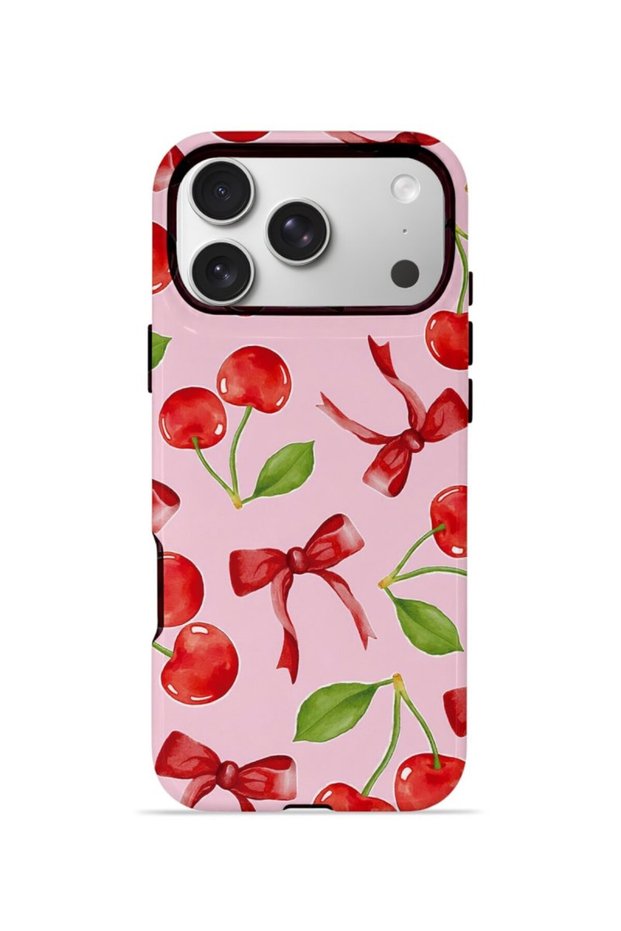 iPhone 17 Pro Max Vorian Double Layer Case Cherry Ribbon Garden