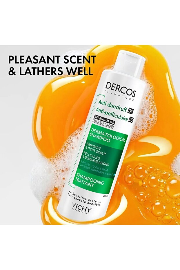 Dercos Anti-Dandruff Hair Care Shampoo for Oily and Normal Hair-Dry-200 ml