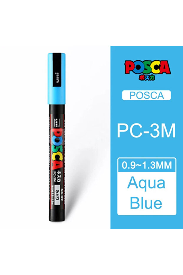 3M-8 Japan Uni Posca Paint Marker Pen,3M Fine Posca Marker with Reversible Tips, Acrylic Paint Pens