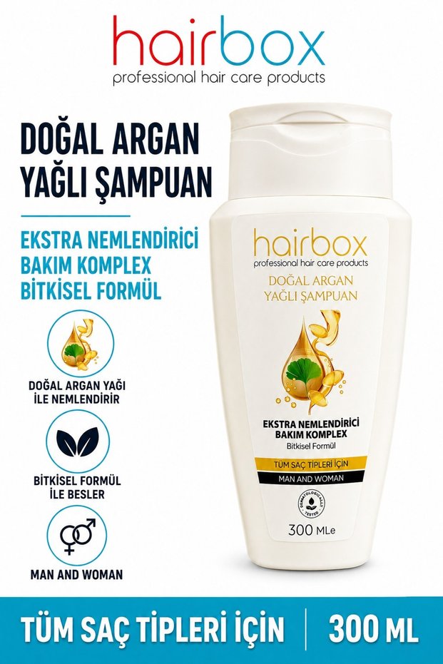 Hairbox, Shampoo, with Argan Oil