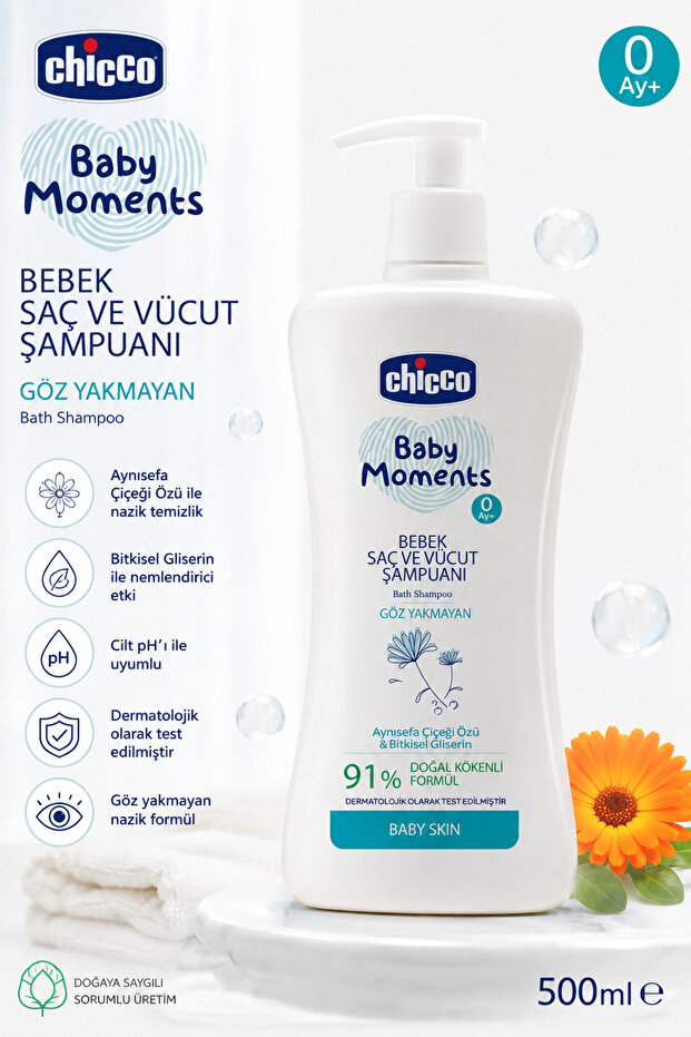Baby Moments Hair and Body Shampoo 500ml