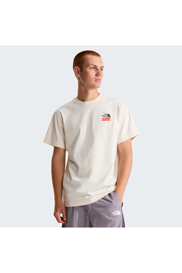 M 1966 Motıon Relaxed Short Sleeve Tee-G Men's White Tshirt Nf0A8Gahqli1
