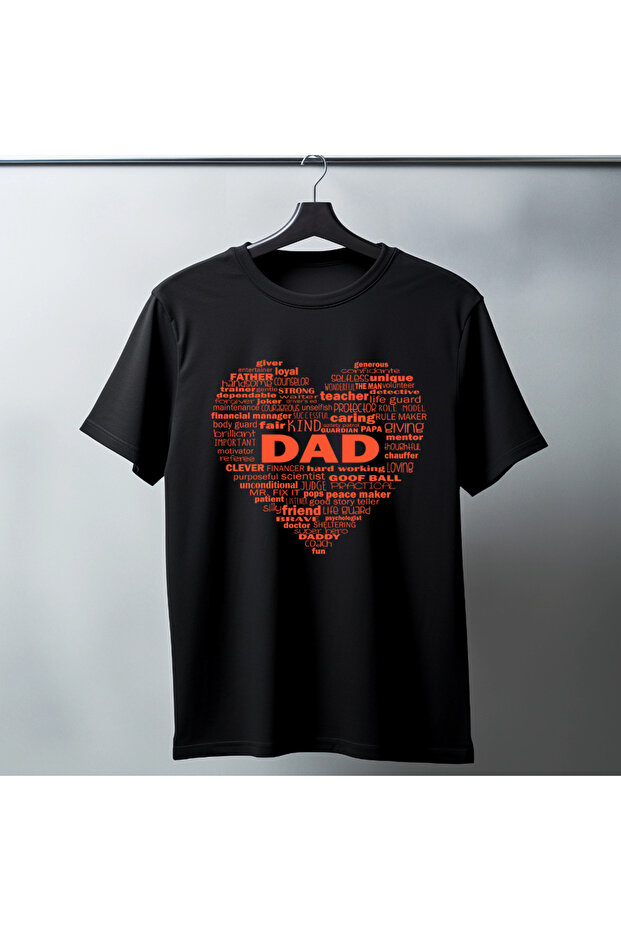 Unisex Oversized Printed Crew Neck Short Sleeve Black T-Shirt