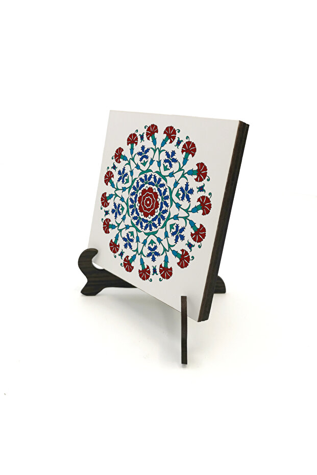Ottoman Tile Pattern Printed Mdf Tabletop 10X10 Kd-41