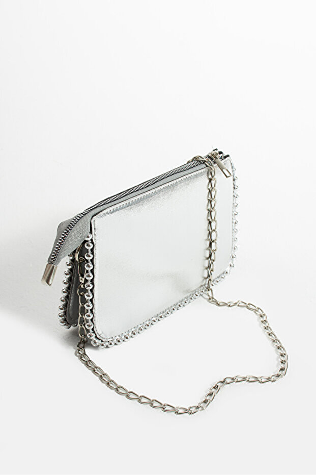 Stores Women's Studded Cross Chain Strap Wallet Bag