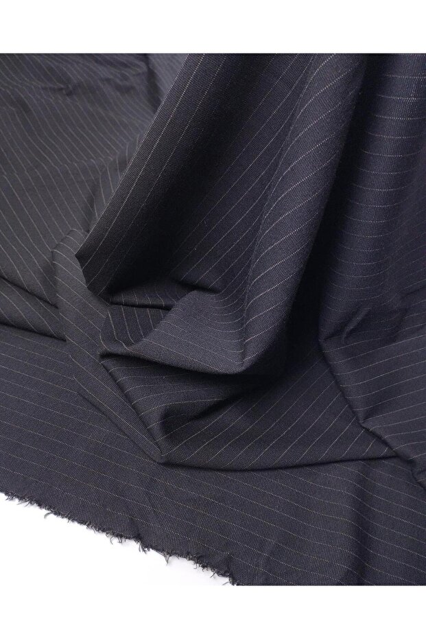 Black Beige Longitudinal Striped Steel Knitted Fabric Tight Knit Stretchy Dress Fabric Width: 180cm