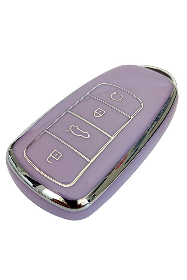 Chery Tiggo 8 Omoda 5 Tiggo 7 Compatible Remote Control Key Case Cover Auto Keychain Lilac