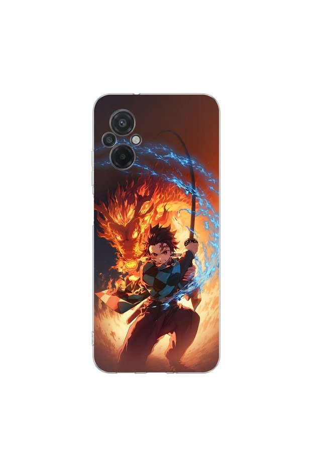 Poco M5 Compatible Anime 4/1 Design Transparent Case