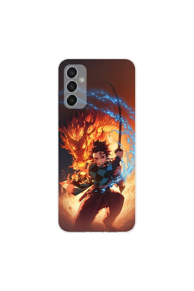 Samsung Galaxy M23 Compatible Anime 4/1 Design Transparent Case