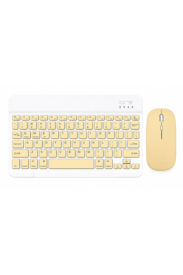 Wireless Bluetooth Keyboard and Mouse Combo – Rechargeable Slim Keyboard Kit with Multi-Device Support, Silent Click Mouse, Long Battery Life, Compact Portable Design for Laptop, PC, Tablet