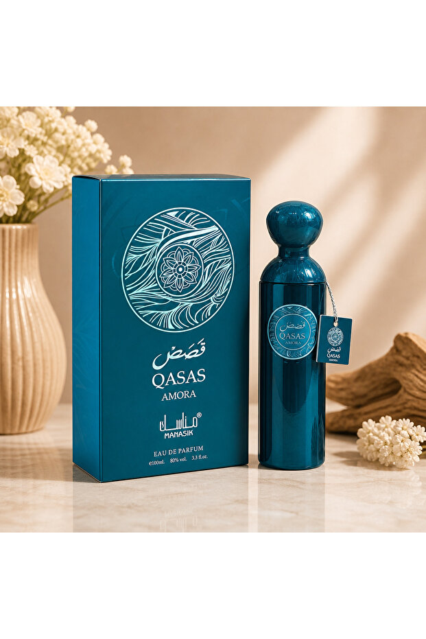 Qasas Amora Eau De Parfum 100ml – Premium Unisex Long Lasting Fragrance | Arabic Perfume for Men & Women