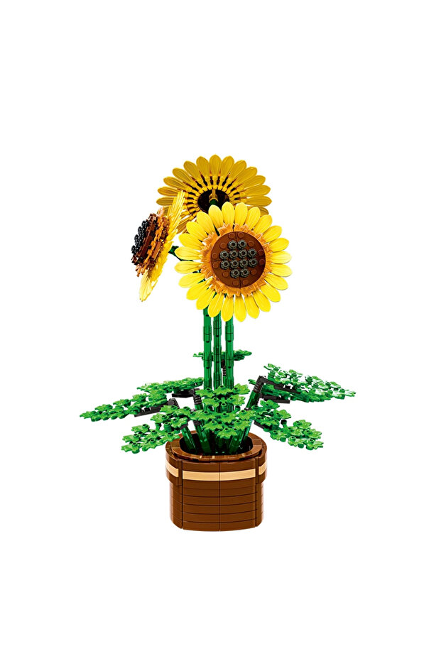 Flower Bouquet in a Vase Building Blocks 739 Pieces