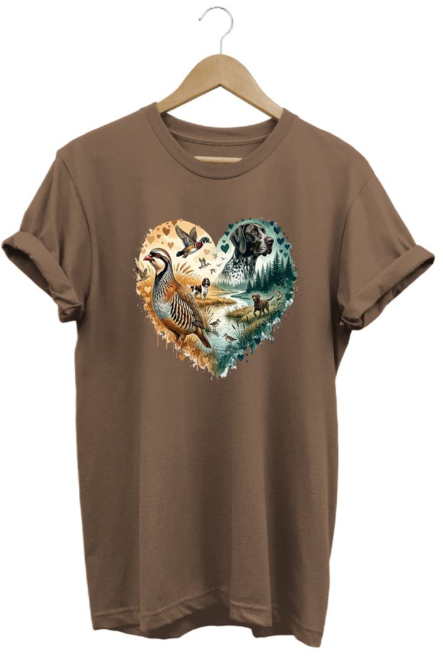 Unisex Greyhound and All Terrain Dog Printed Nature T-Shirt Outdoor Camping Wear