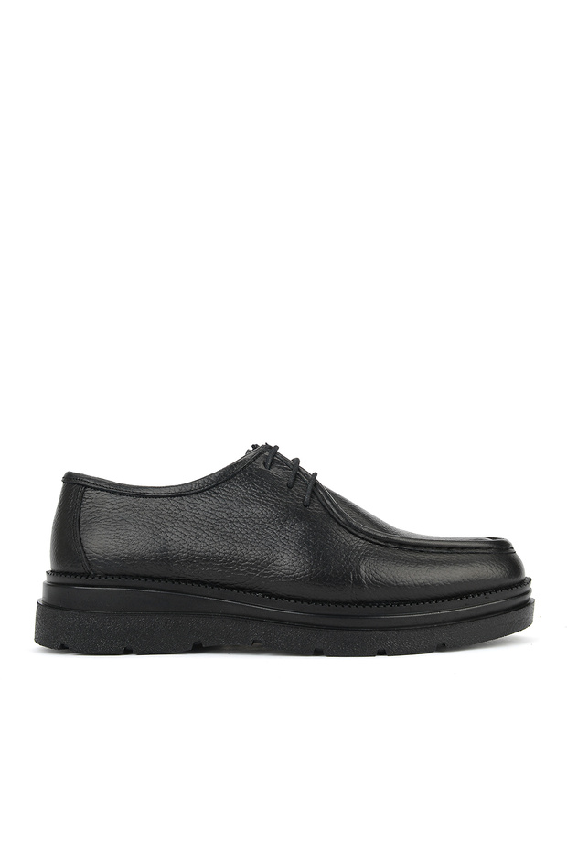 , Men's Genuine Leather Shoes 161423Z7551 Black