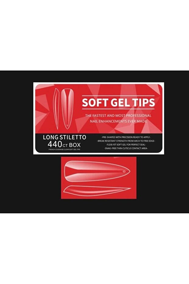SOFT JEL TIPS LONG STILETTO