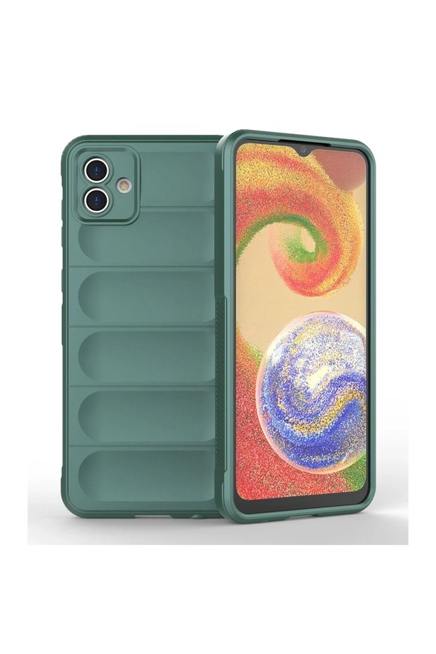 Ilkeshop New Galaxy A04E Case Optimum Silicone - (03940) Dark Green