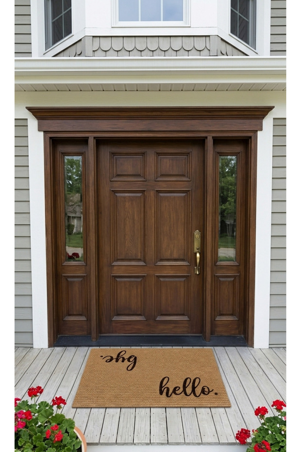Hello Bye - High Quality Non-Slip Base Digital Printing Mat