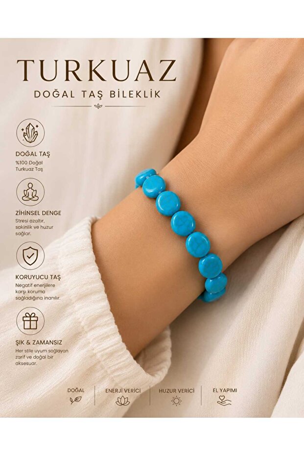 Turquoise Natural Stone Bracelet Jewelry Accessory
