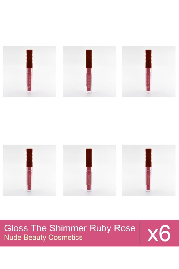 Set 6x Gloss The Shimmer Ruby Rose - 03