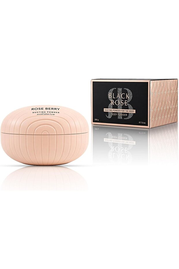 Rose Berry - Black Rose, Body Powder, Dusting Powder, For The Body, Long-Lasting Fragrance, For Soft & Fresh Skin, 200 G