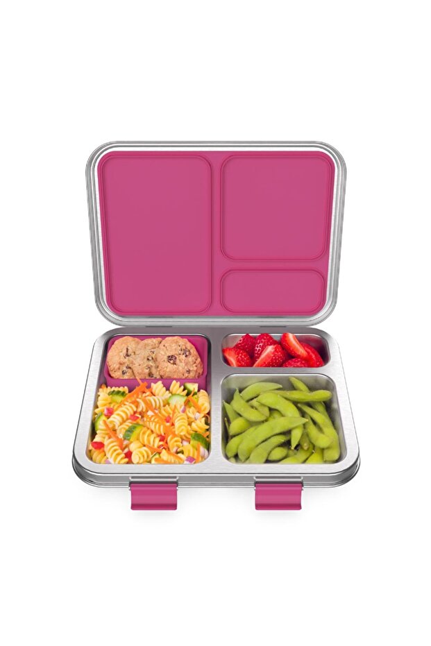 - Kids Stainless Steel Lunchbox - Fushia